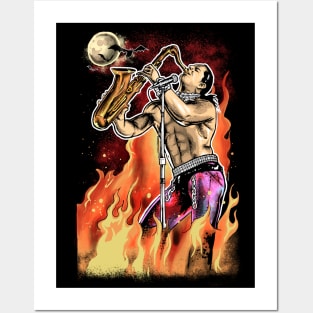 SAXOPHONE MAN Posters and Art